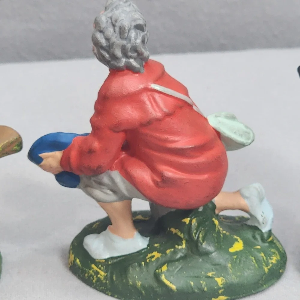 Vintage Nativity Scene Figurines‎ Shepherd Men Set of 3